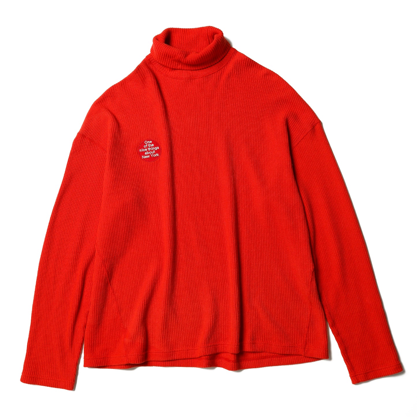 Ribknit turtleneck