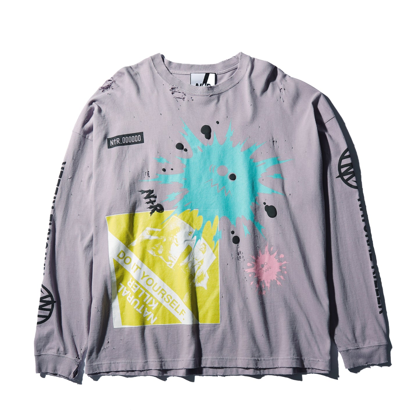 【予約商品】CRAZY DAMAGE LONG TEE (ダメージあり)