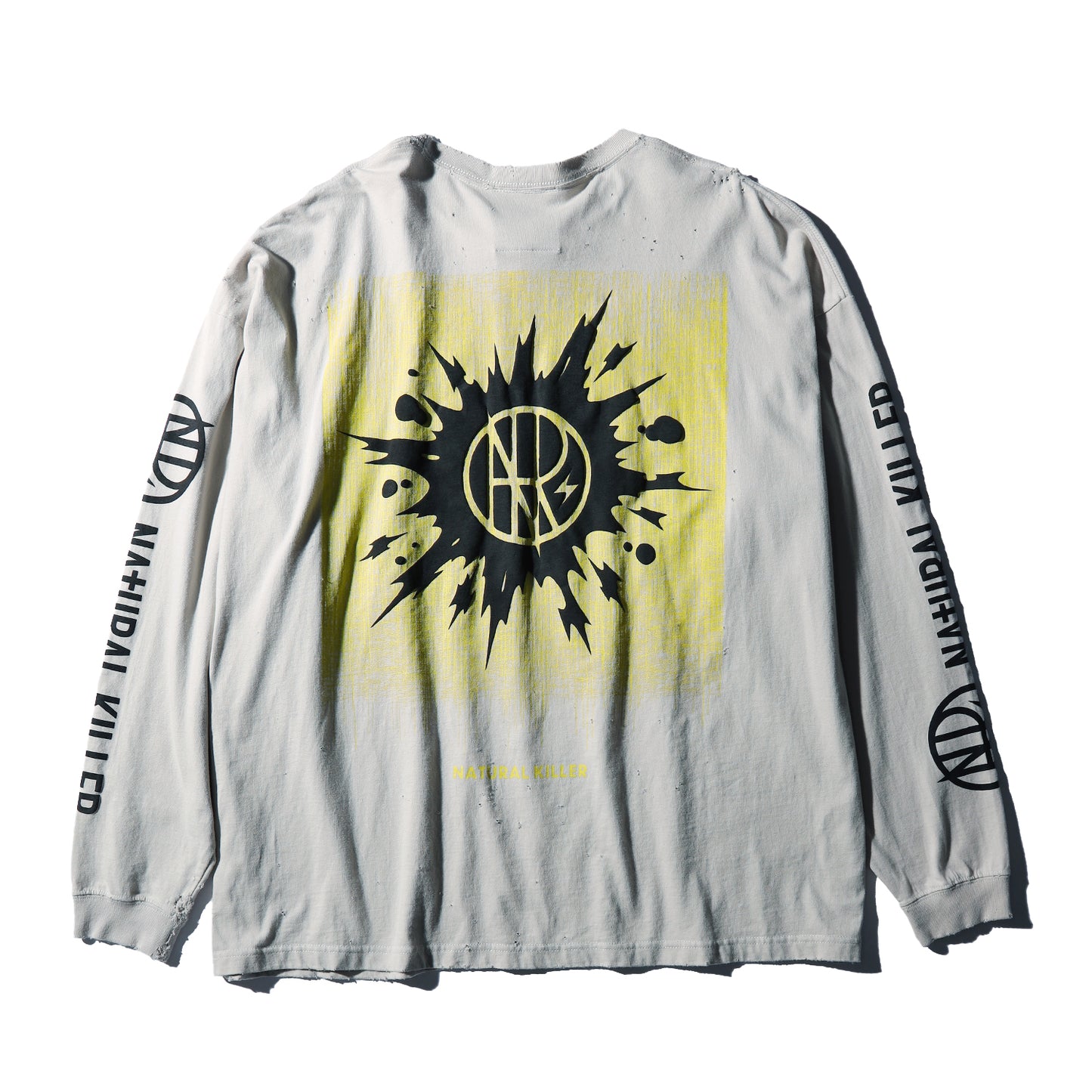 【予約商品】CRAZY DAMAGE LONG TEE (ダメージあり)