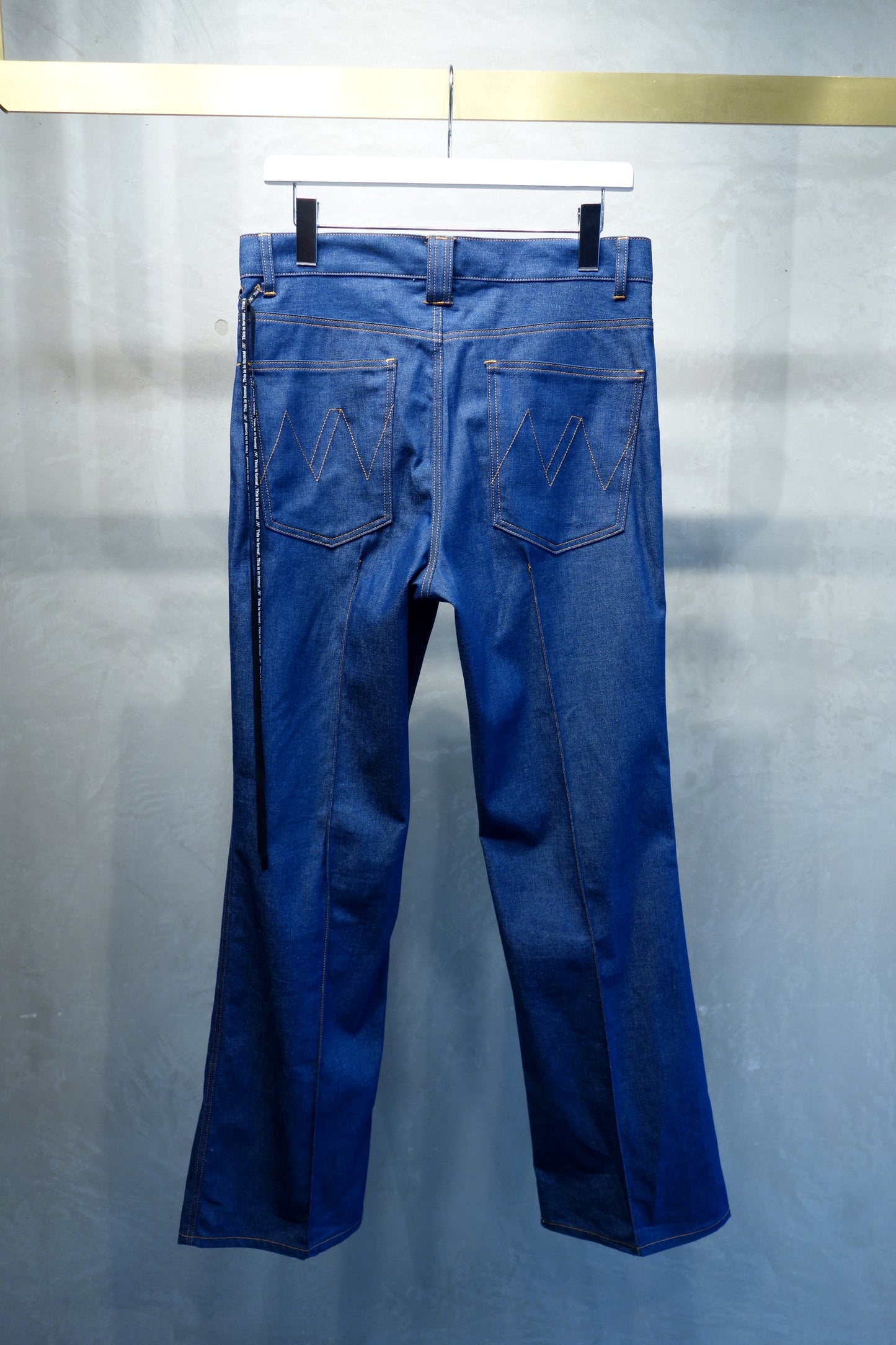 Flare denim pants