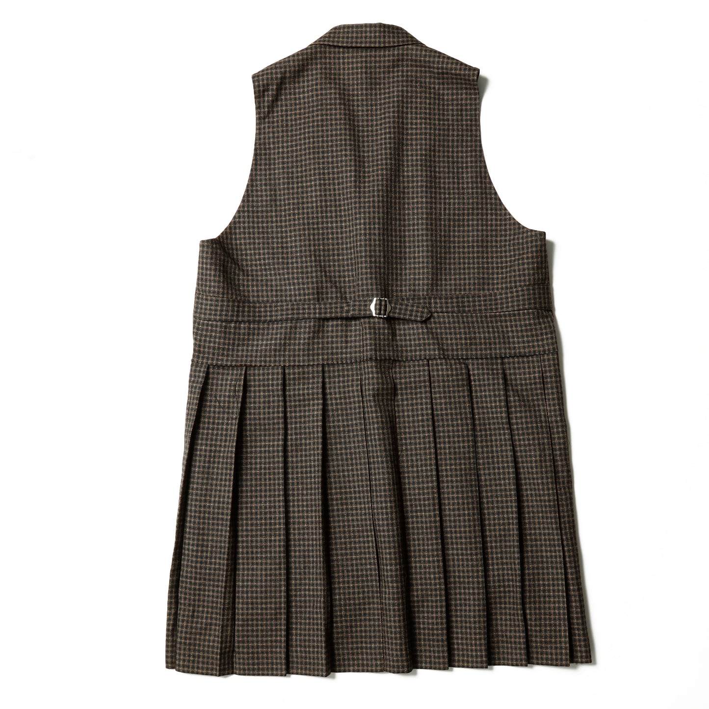 Pleated long vest
