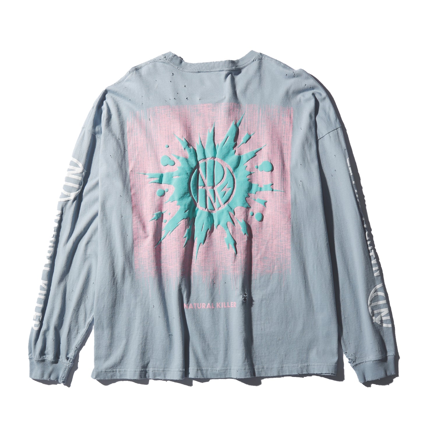 【予約商品】CRAZY DAMAGE LONG TEE (ダメージあり)