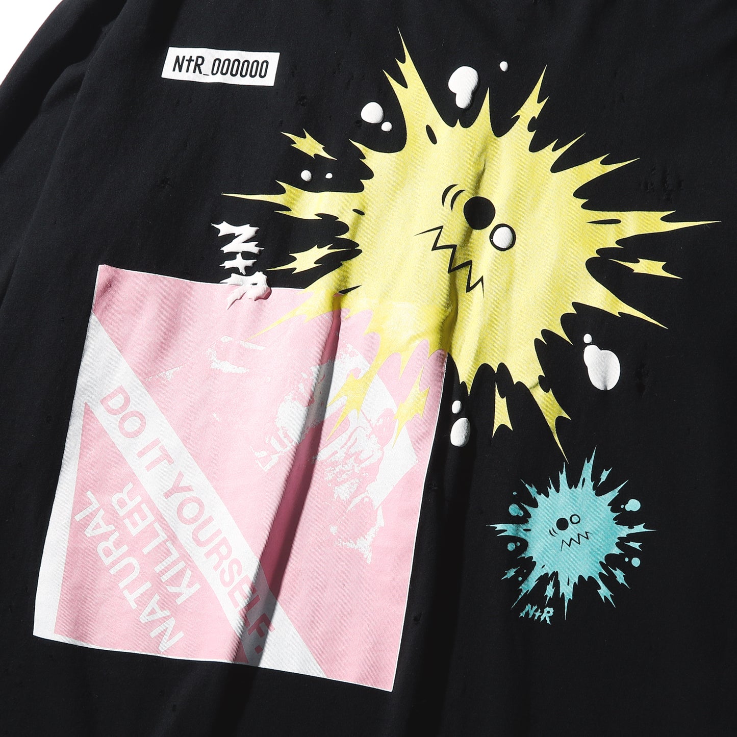 【予約商品】CRAZY DAMAGE LONG TEE (ダメージあり)