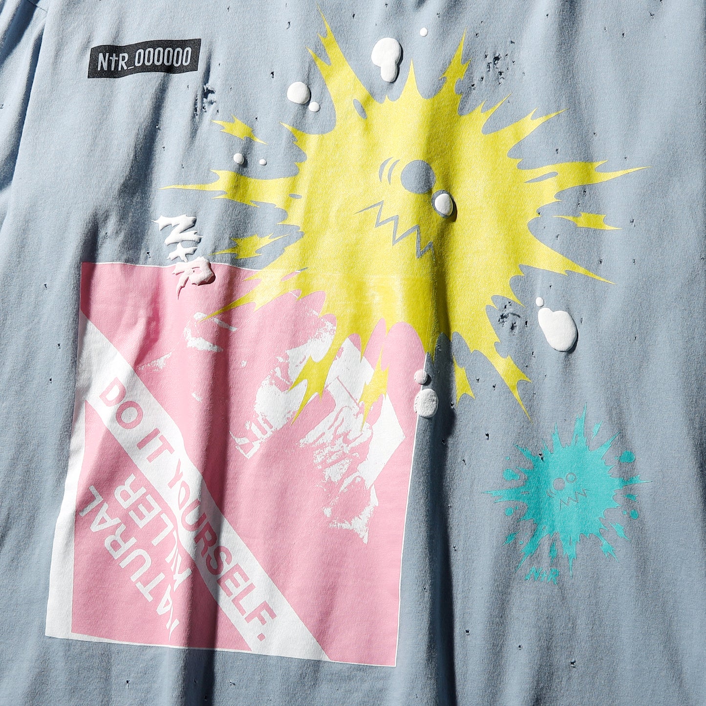 【予約商品】CRAZY DAMAGE LONG TEE (ダメージあり)