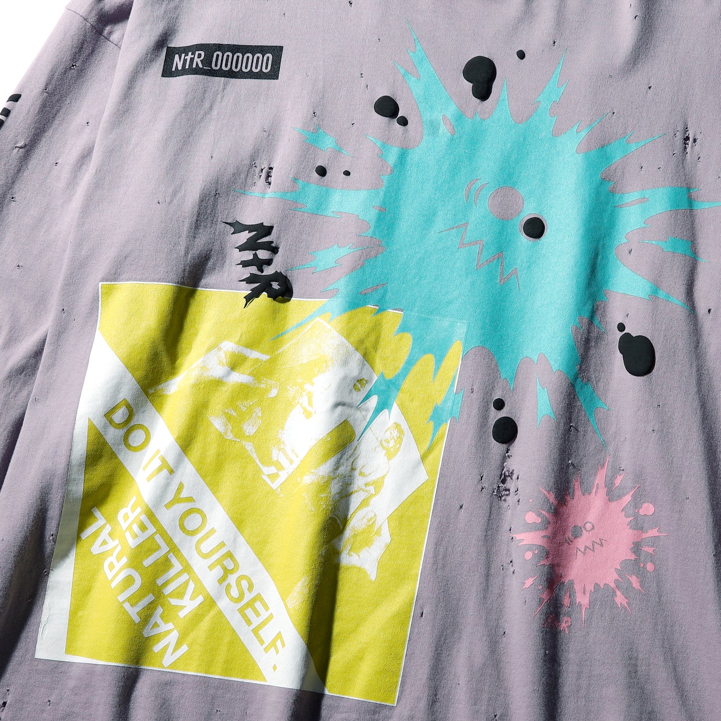 【予約商品】CRAZY DAMAGE LONG TEE (ダメージあり)