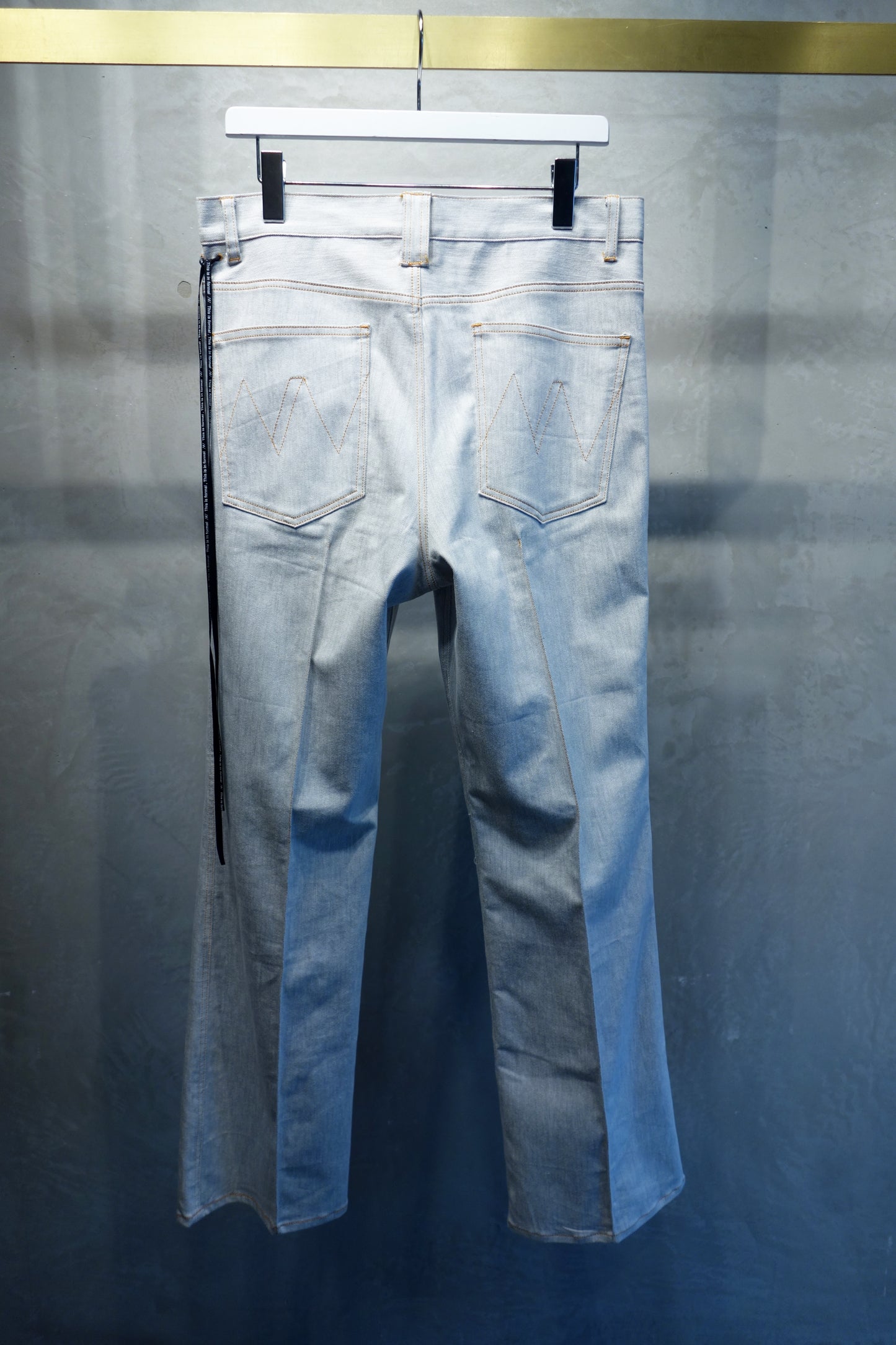 Flare denim pants