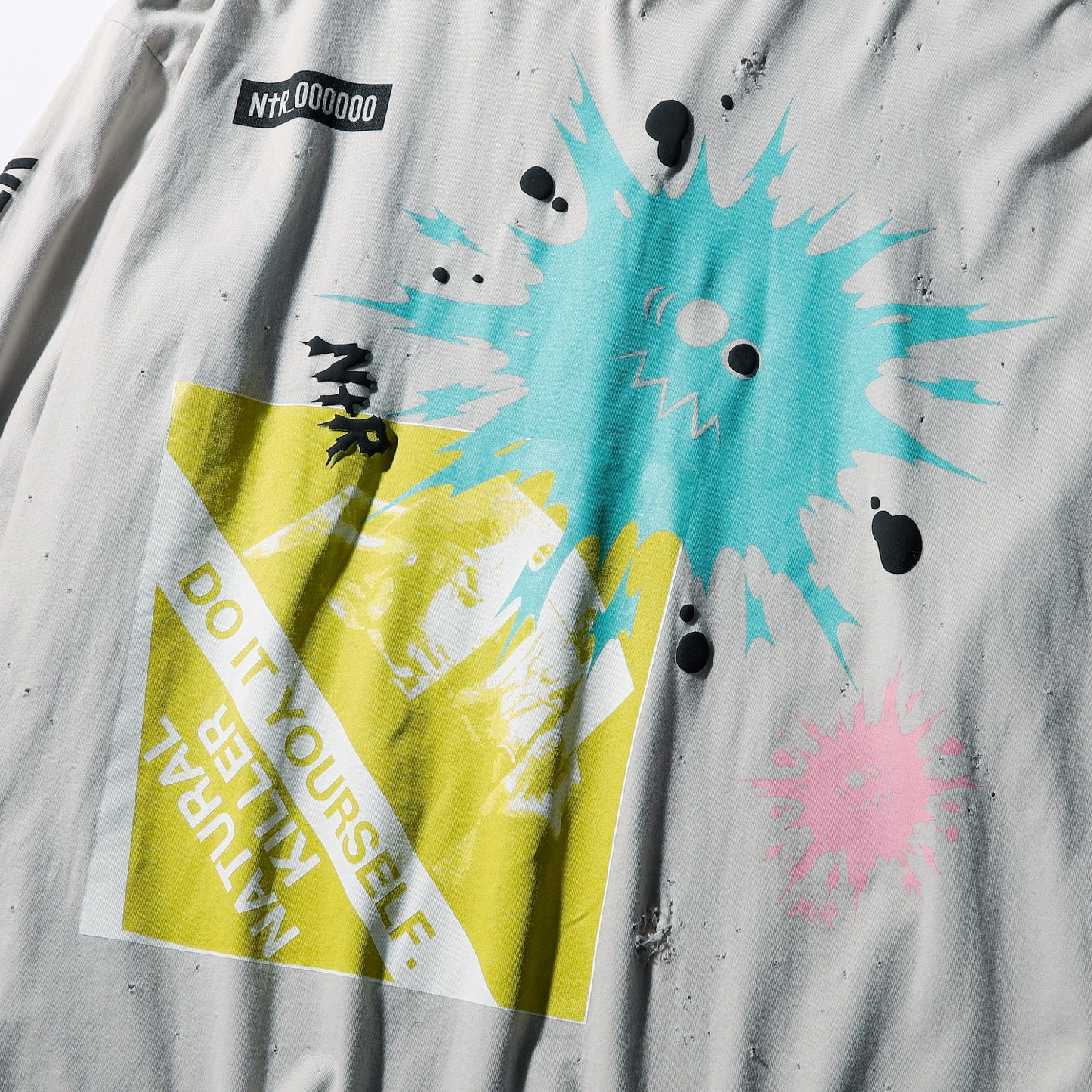 【予約商品】CRAZY DAMAGE LONG TEE (ダメージあり)