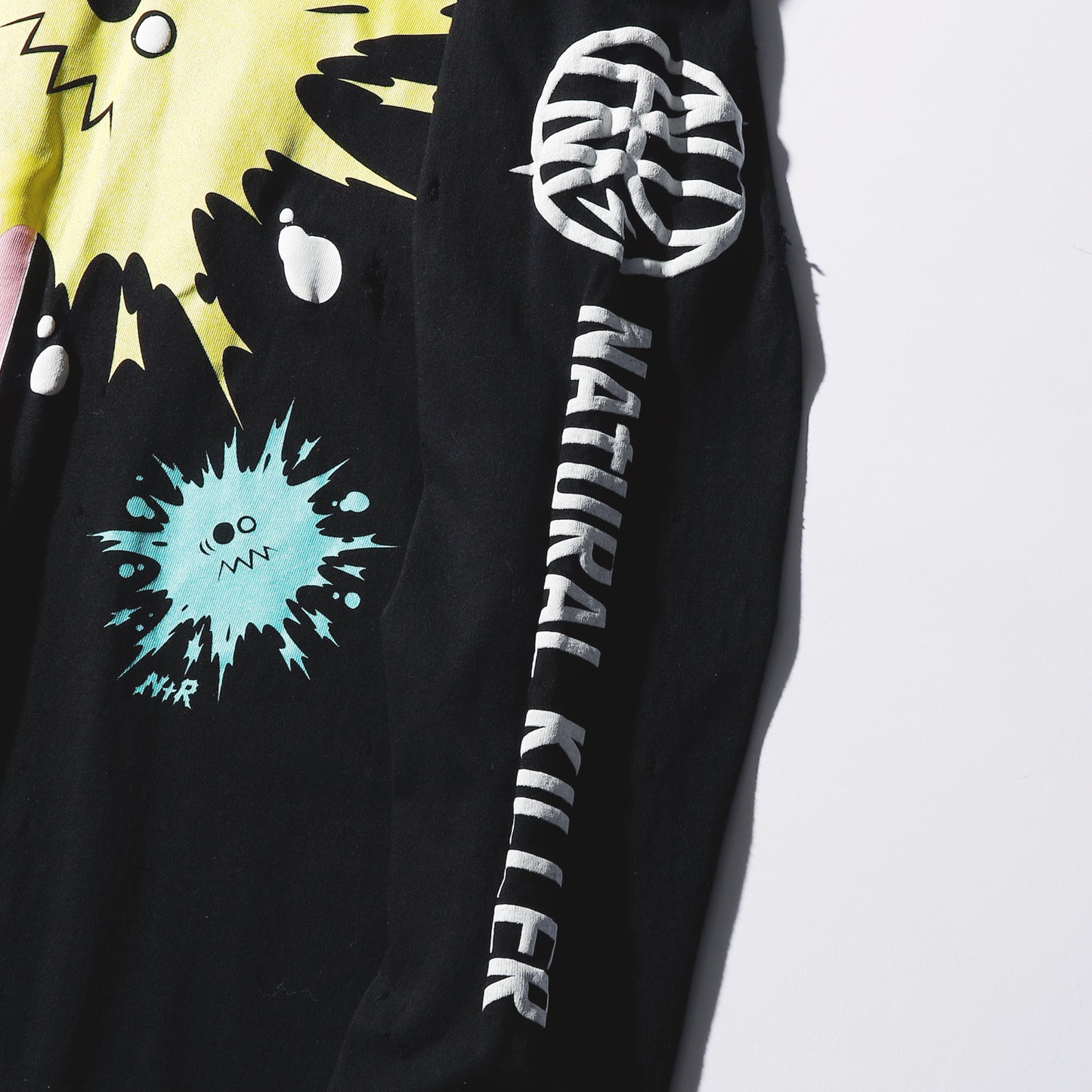 【予約商品】CRAZY DAMAGE LONG TEE (ダメージあり)