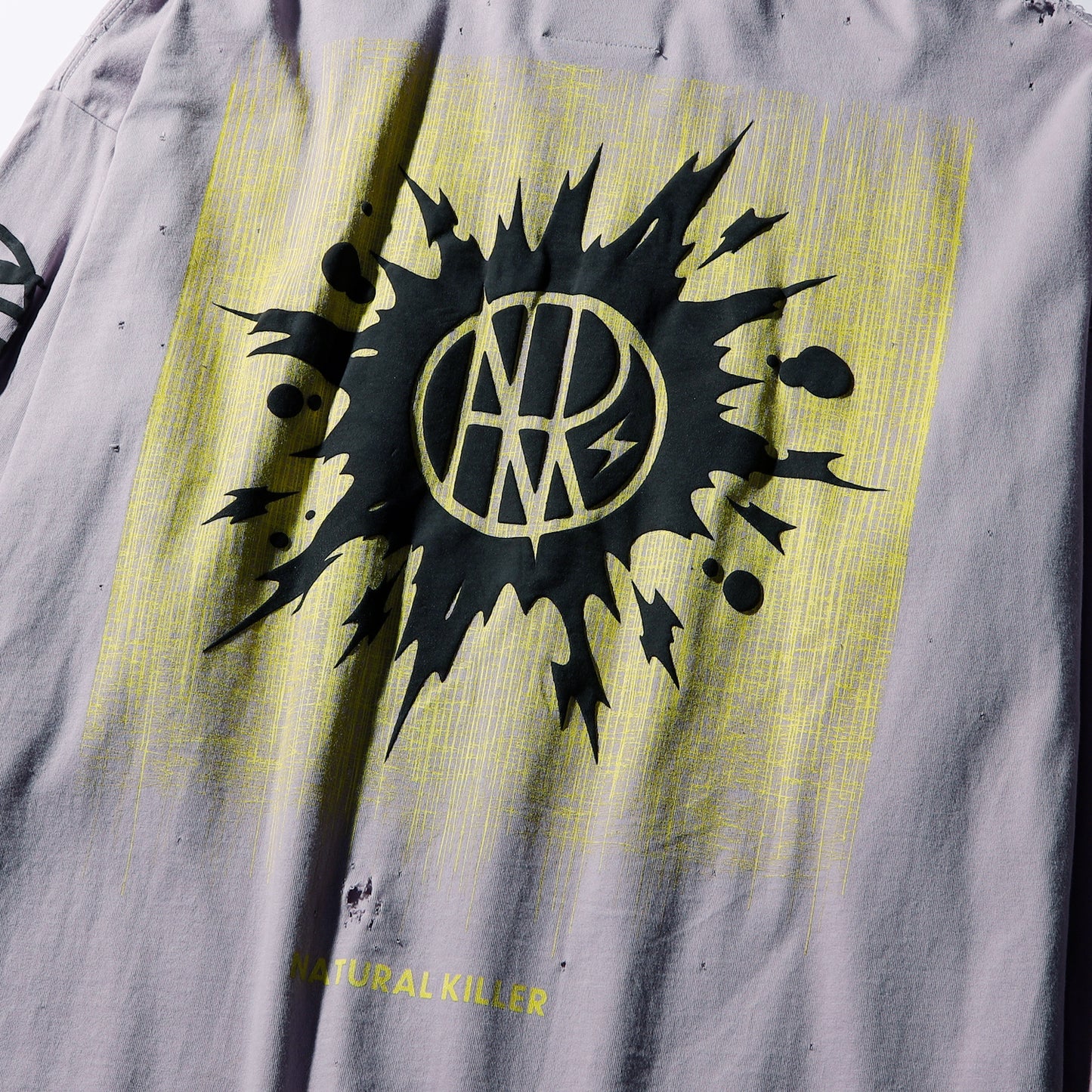 【予約商品】CRAZY DAMAGE LONG TEE (ダメージあり)