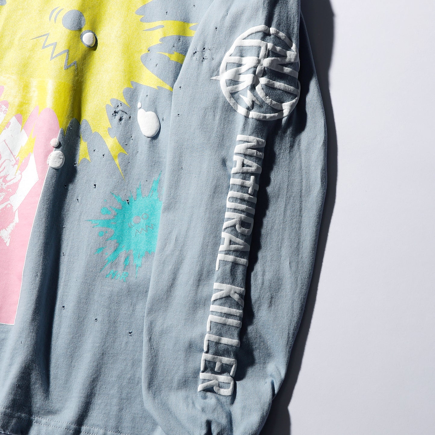 【予約商品】CRAZY DAMAGE LONG TEE (ダメージあり)