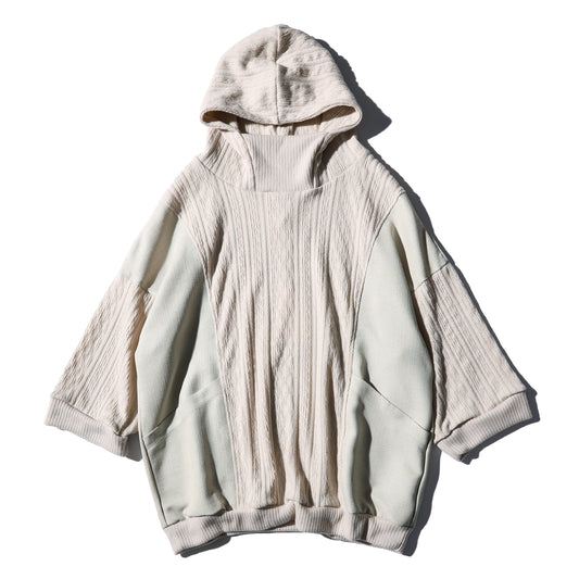 Harf sleeves hoodie