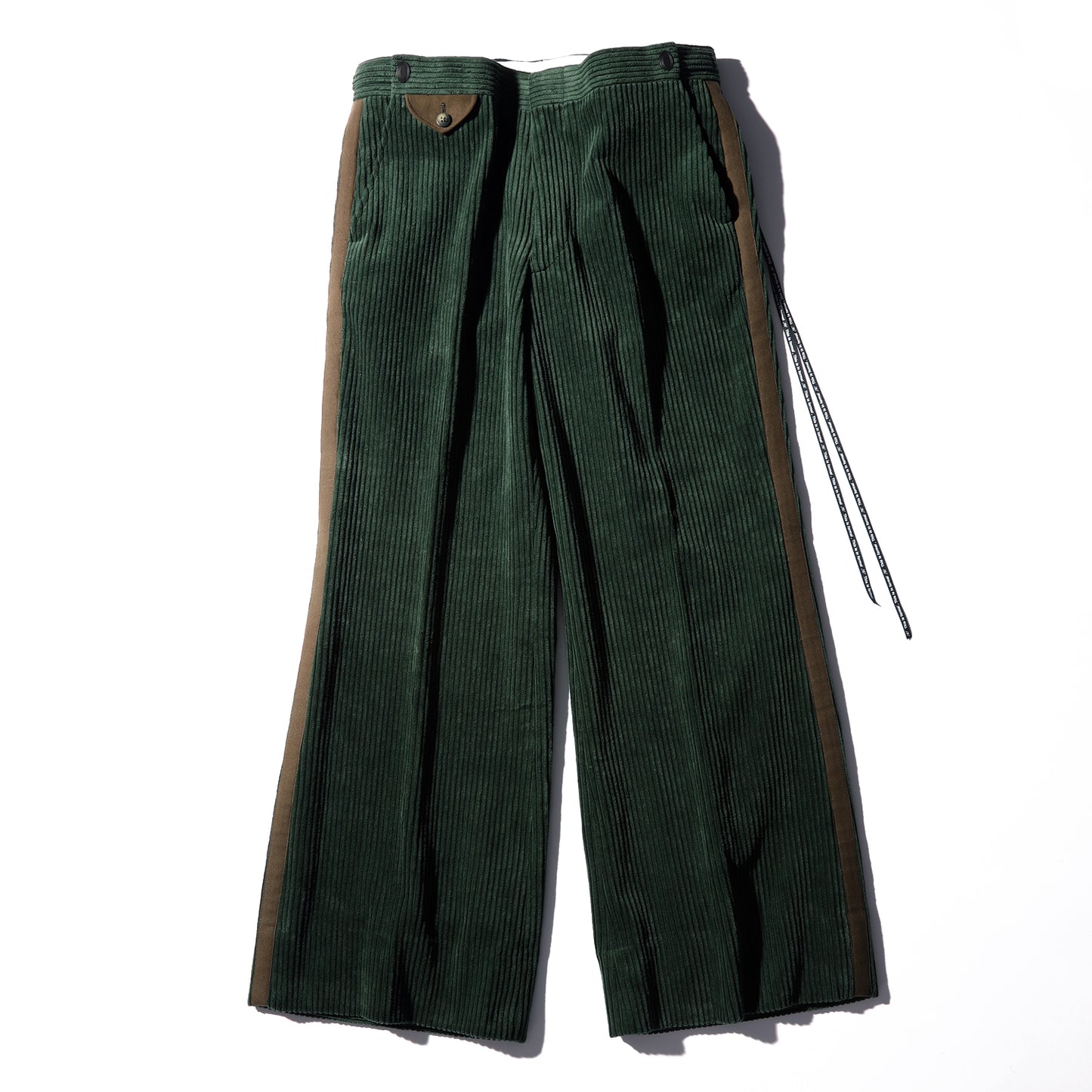 Suede + Corduroy Flare Slacks