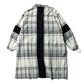 【予約商品】Block Check Panel Wide Coat