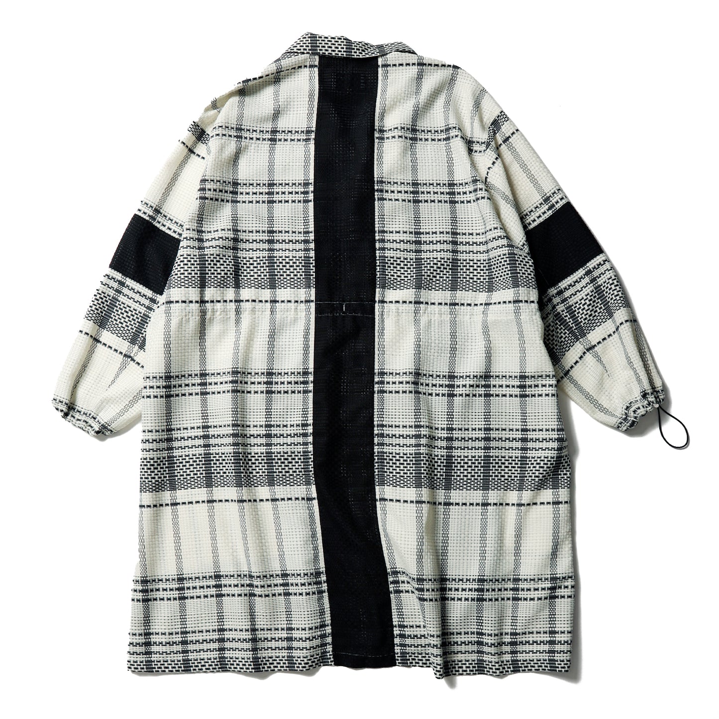 【予約商品】Block Check Panel Wide Coat