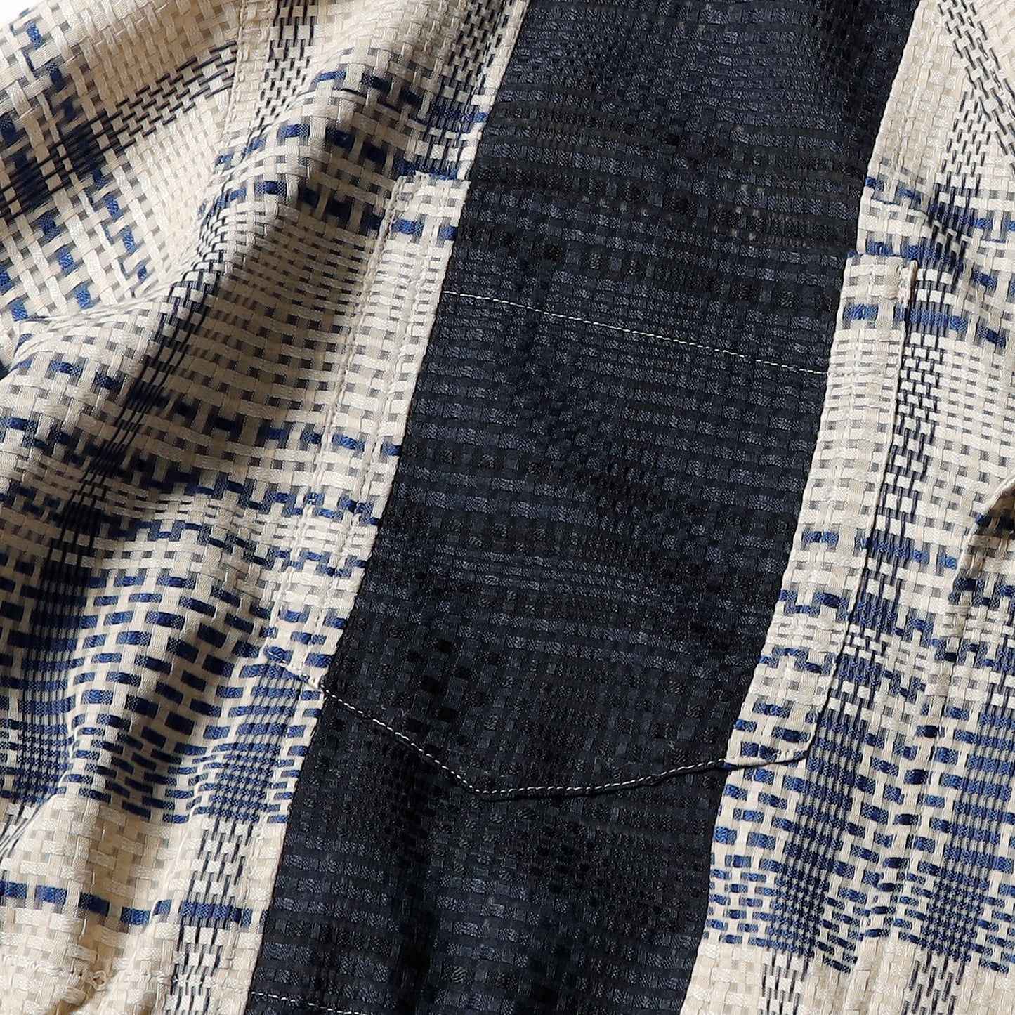 【予約商品】Block Check Panel Wide Coat