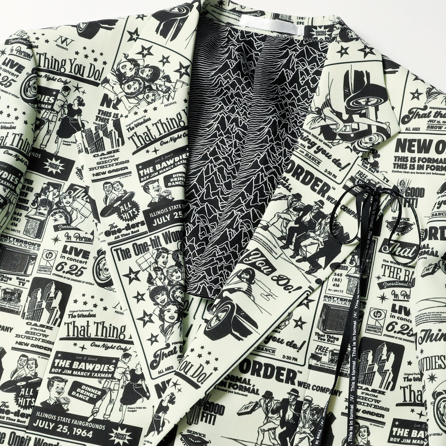 【予約商品】Print Pattern 2B Notch Single Tailored