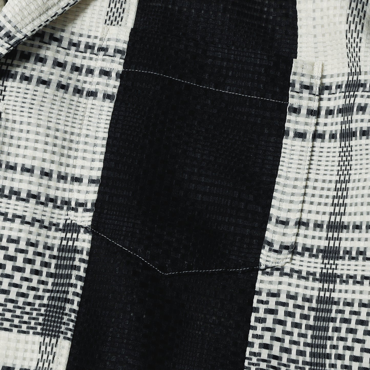 【予約商品】Block Check Panel Wide Coat